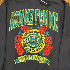 Homme Femme Crew Neck Sweatshirt